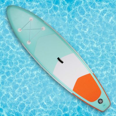 Vilobos Inflatable Stand Up Paddle Board W SUP Accessories & Backpack Leash Double Action Hand Pump Repair Kit for Youth & Adult (Blue-1, 10)