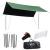 Wind Tour Portable Multifunctional Outdoor Camping Traveling Awning Backpacking Tarp Sunshade Lightweight UV Protection and PU 3000mm Waterproof Rain Fly Tarp Shelter (118 * 177 inches) view 1