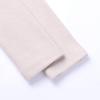 2Pcs Kids Boys Girls Cotton Pajamas Set, Toddler Solid Snug Fit Sleepwear Long Sleeve Tops + Elastic Pants Beige view 3