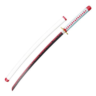 38 Munetoshi Unsharpened Steel LARP Cosplay Anime Mitsuri Kanroji Demon Sword w/Scabbard Costumes
