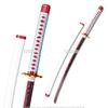 38 Munetoshi Unsharpened Steel LARP Cosplay Anime Mitsuri Kanroji Demon Sword w/Scabbard Costumes view 2