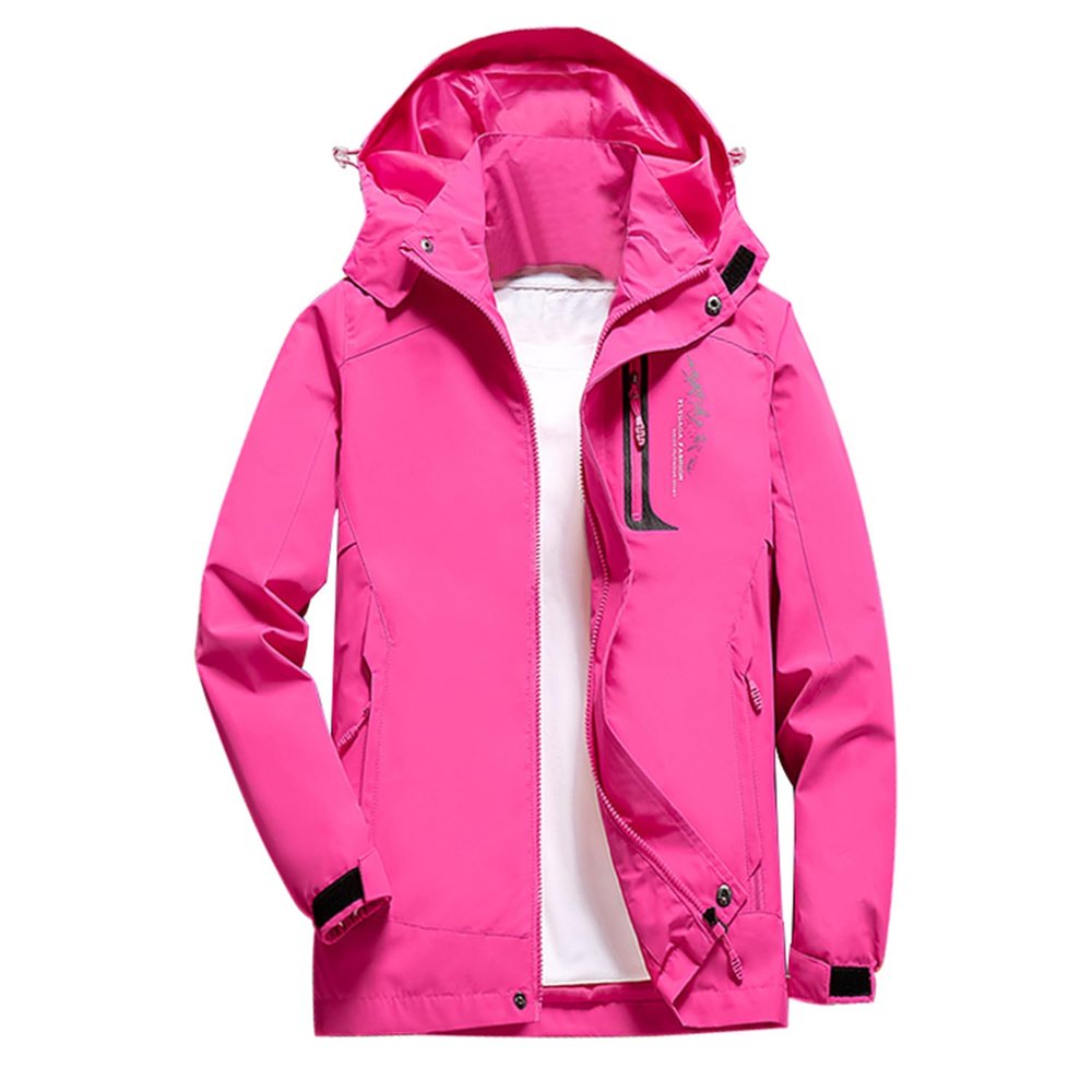 JOMLUN Women's Outdoor Jacket Raincoat Waterpoof Jacket Sport ZipperCoat Winter