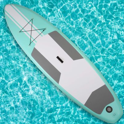 Vilobos Stand Up Paddle Board, Inflatable Paddle Board with SUP Accessories, Backpack, Leash, Double Action Hand Pump & Repair Kit, Large Size Suitable for Youth & Adults (Blue-2, 10ft)