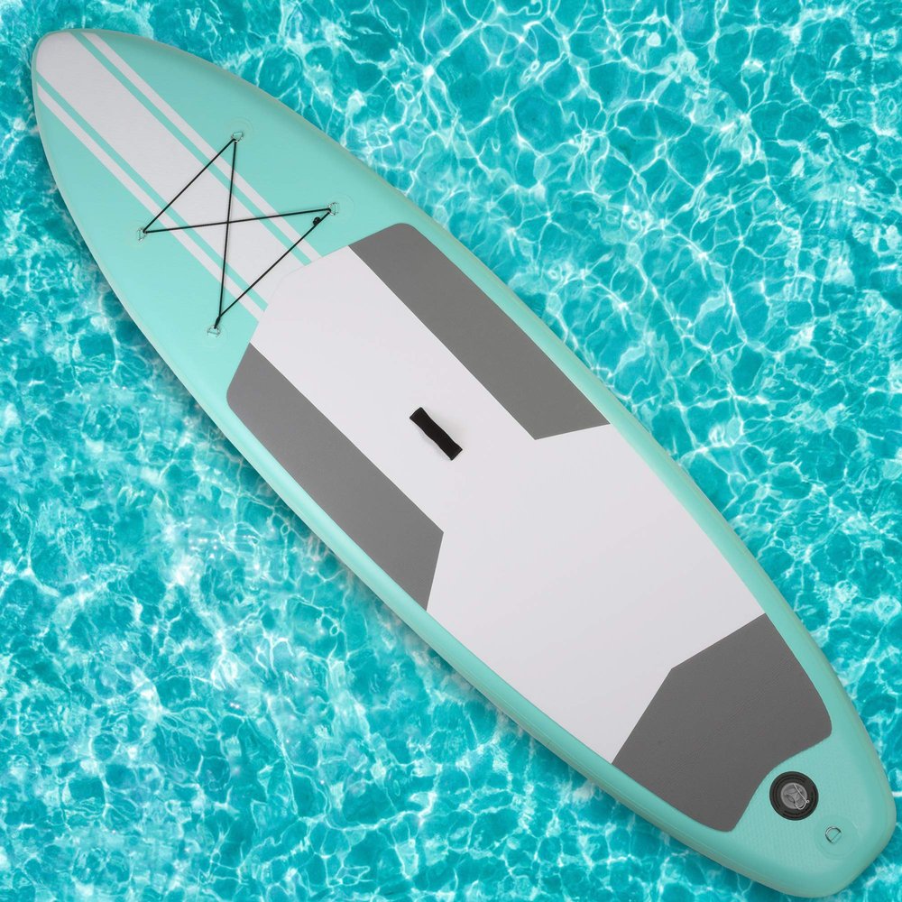 Vilobos Stand Up Paddle Board, Inflatable Paddle Board with SUP Accessories, Backpack, Leash, Double Action Hand Pump & Repair Kit, Large Size Suitable for Youth & Adults (Blue-2, 10ft)