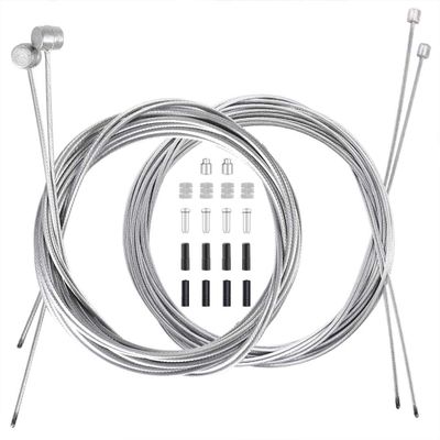 4PCS Bike Brake Cable Shifter Cable, Bicycle Gear Cable Wire for Mountain Bike, Bike Brake Wire Set for Universal Bike, Including 18 PCS Complete Inner Replacement Set