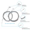 4PCS Bike Brake Cable Shifter Cable, Bicycle Gear Cable Wire for Mountain Bike, Bike Brake Wire Set for Universal Bike, Including 18 PCS Complete Inner Replacement Set view 2