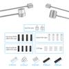 4PCS Bike Brake Cable Shifter Cable, Bicycle Gear Cable Wire for Mountain Bike, Bike Brake Wire Set for Universal Bike, Including 18 PCS Complete Inner Replacement Set view 3
