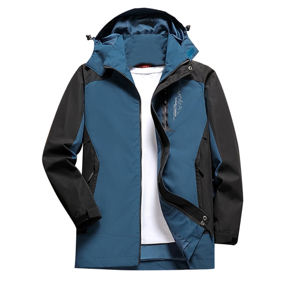 JOMLUN Men's Outdoor Jacket Raincoat Waterpoof Jacket Sport Zipper Coat Winter