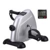 LIMEI-ZEN Mini Exercise Bike for Arm and Leg Pedal Exerciser with LCD Display Mini Exercise Bike Fitness Cycling Resistance Adjustable Silver view 2