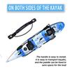 4Pcs Kayaks Canoe Side Mount Handles Replacement Kit with Bungee Cord Paddle Holder Accessories + 4 Pcs J Hook with Hardware Kit for Luggage Handle, Cooler Handle view 4