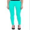 Way2like Women's Soft Cotton Leggings Slim Fit Churidar Solid Regular Yoga Casual Wear Aqua view 1
