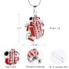Minicremation Cremation Jewelry for Ashes - Cute Frog Urn Necklace for Human Dog Cat Ashes Funeral Memorial Ashes Pendant Jewelry(Red) view 2
