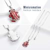 Minicremation Cremation Jewelry for Ashes - Cute Frog Urn Necklace for Human Dog Cat Ashes Funeral Memorial Ashes Pendant Jewelry(Red) view 3