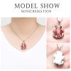 Minicremation Cremation Jewelry for Ashes - Cute Frog Urn Necklace for Human Dog Cat Ashes Funeral Memorial Ashes Pendant Jewelry(Red) view 4