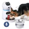 PJDDP Automatic Cat Feeder,3.5L Auto Dog Food Dispenser with Stainless Steel Food Bowl,4 Meals A Day with Timer Programmable Portion Control Voice Recorder for Cats and Dogs view 1