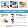 PJDDP Automatic Cat Feeder,3.5L Auto Dog Food Dispenser with Stainless Steel Food Bowl,4 Meals A Day with Timer Programmable Portion Control Voice Recorder for Cats and Dogs view 2
