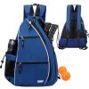 Sucipi Pickleball Bag - Men's -Women's Pickleball Backpack, Adjustable Sling Bag w/Fence Hook/Large Capacity/Safety Pocket-Blue view 1