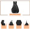 Sucipi Pickleball Bag - Men's -Women's Pickleball Backpack, Adjustable Sling Bag w/Fence Hook/Large Capacity/Safety Pocket-Black view 3