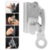01 Self-Locking Rope Grab,Self-Braking Stop Descender Clamp Climbing Anti Fall Protection Equipment Rope Grab Ascender Fall Protection for Rocking Climbing Tree(Round Hole) view 2