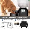 Smart Automatic Pet Feeder Food Dispenser for Cats & Dogs,11L Auto Cat Feeder with Features Portion Control,Time Programmable,LCD Display & Voice Recording Up to 4 Meals Per Day view 2