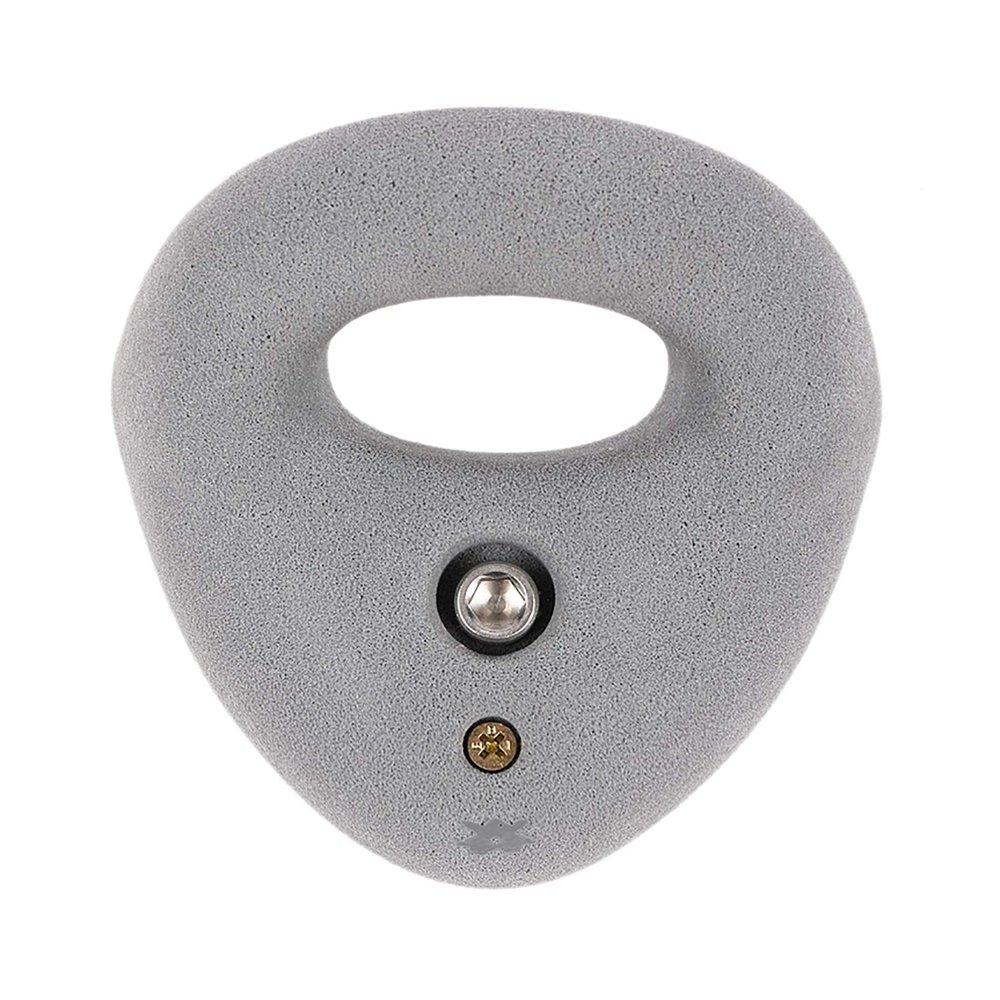 Atomik Rock Climbing Holds Large Bolt-On Ring in Gray Used in Gyms for Down-Climbing