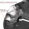 Tactical Airsoft Full Face Mask with Eye Protection for Helmet Apply to Paintball Cosplay Costume Party Hockey(QF Black Gray Lens) view 3