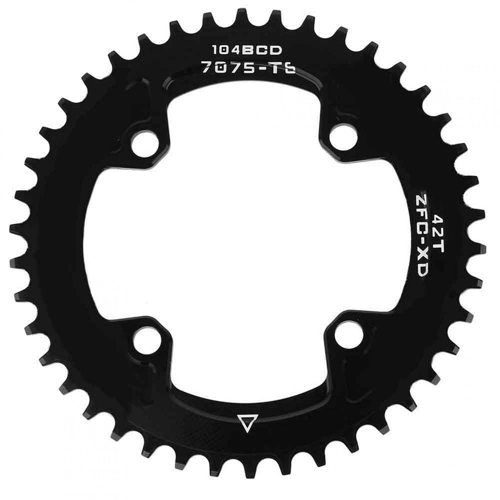 40T/42T Aluminium Alloy Lightweight Single Chain Ring Bike Chainring, Bicycle Chain Wheel, BCD 104MM for Mountain Bike Bike Crankset Road Bike AM/XC Bicycle(42T disc (104BCD))