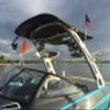 Caddie Buddy American Flag Clamping Boat Mount view 4