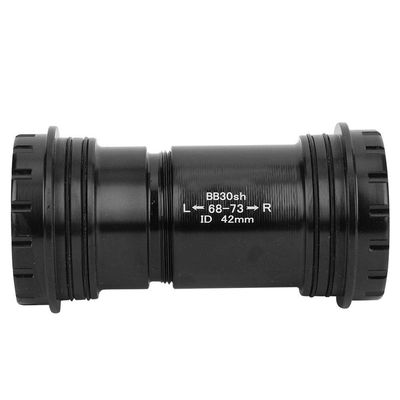 Alloy Thread BB30 Bike Bottom Bracket, BB Bottom Bracket, Screw-in Locking for 24/24mm Crankset 42mm Frame Shell(Black)