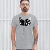 Huge Hanging Headphones T-Shirt DJ Music Tee Shirt Sport Gray Small view 4