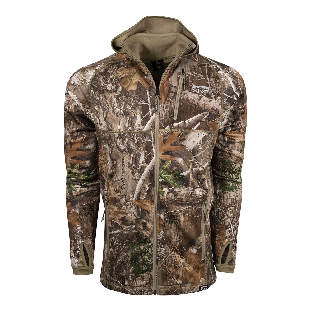 King's Camo XKG Pinnacle Full Zip Jacket, Realtree Edge, Medium