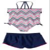 Limited Too Girls Bathing Suit and Shorts Set (Blue, X-Small 5/6) view 2