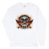 Tee Hunt Wordclass Motorcycles Long Sleeve T-Shirt Live The Legend Route 66 Biker White Small view 1