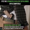 Alien Gear holsters Shape Shift Inside Waist Band - Springfield Hellcat OSP - Right Hand - Standard Clips view 2
