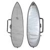 Creatures of Leisure 2023 Shortboard Icon Lite Cover, Durable Matte Black Tarpee, 3mm Foam Protection, Corrosion Resistant Zip, Black Silver, 6'7" view 1