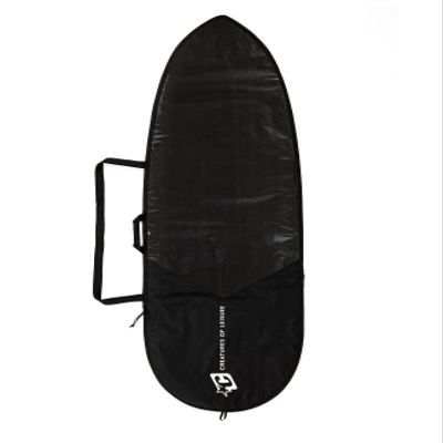 Creatures of Leisure 2023 Fish ICON Lite Boardcover, 3mm Foam Protection, Durable Matte Black Tarpee, 2-Year Warranty, Black Silver, 6'3"