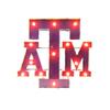 LRT SALES Texas A&M Aggies Illuminated Recycled Metal Wall Decor view 2