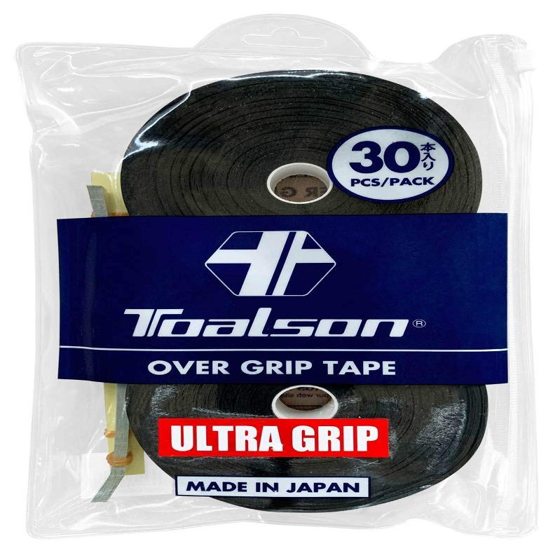 Toalson Ultra Grip Over Grip 30 Pack Black (Made In Japan)