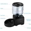 Automatic Cat Feeder 5.5L Auto Pet Dog Dry Food Dispenser for Cats and Small Dogs,Programmable Timer, Smart Electric Pet Feeder,Portion Control 1-3 Meals Per Day & 10S Voice Recorder,Orange view 3