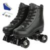 Silvertree Women's Roller Skates PU Leather High-top Roller Skates Four-Wheel Roller Skate Shiny Roller Skate for Women and Men Unisex view 1