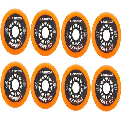 Labeda Asphalt Orange Inline Hockey Skate Wheels - 80mm