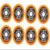 Labeda Asphalt Orange Inline Hockey Skate Wheels - 80mm view 1