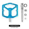 ROCKBROS Mountain Bike Pedals MTB Pedals Bicycle Flat Pedals Aluminum 9/16" Sealed Bearing Lightweight Platform for Road Mountain BMX MTB Bike view 3