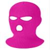 SATINIOR 3 Holes Ski Mask Full Face Cover Outdoor Balaclava Winter Knitted Neck Gaiter for Halloween Sports Cycling(Medium,Rosy) view 1