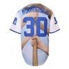 23 Bel Air Short Sleeve Benny 'The Jet' Rodriguez Jersey 30 The Sandlot Legends T Shirt 3D Print Fashion Baseball Jersey (30 Blue, Small) view 2