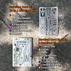 PSKOOK 12 Pcs Survival Multitool Card Emergency Camping Tool EDC Kit in Your Wallet Outdoor Hunting Fishing Hiking Gear view 3