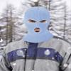 SATINIOR 3 Holes Ski Mask Full Face Cover Outdoor Balaclava Winter Knitted Neck Gaiter for Halloween Sports Cycling(Medium,Sky Blue) view 2