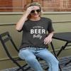 It's not a Beer Belly T Shirt Women Pregnancy Announcement Shirt Letter Print O Neck Top Tee Blouse (Medium, Black) view 3