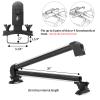Leader Accessories Car Ski Snowboard Roof Racks, Fits Up to 6 Pairs of Skis or 4 Snowboards, 2 PCS Universal Ski Roof Rack Carriers Snowboard Top Holder, Lockable Fit Most Vehicles Equipped Cross Bars view 2