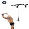 ALLYSON FITNESS Pull Up Bar Wall Mounted Chin Up Bar Side Pulley with Lats Bar, Tricep Bar, U Bar with Soft Foam and Solid Fitness Accessory for Home Gym-Without Weight view 4